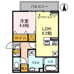 Ｄ－ＲＯＯＭ紅雲町Ｂの物件間取画像